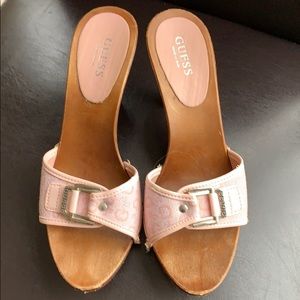Guess ladies sandals pink